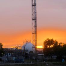 BASF in der Abenddämmerung – Foto Robin Siebert