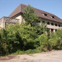 Ehemaliges Reichsschwefelwerk, die ehemalige Sprenglufthalle (im August 2016 abgebrochen)