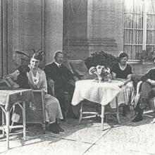 Hedwig Bohn, René Bohn, Marisa Bohn, Schwiegersohn Ernst Röchling, Foto 1921, Monika Ryll 