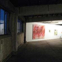 Temporäre Kunst-Ausstellung im obersten Stockwerk